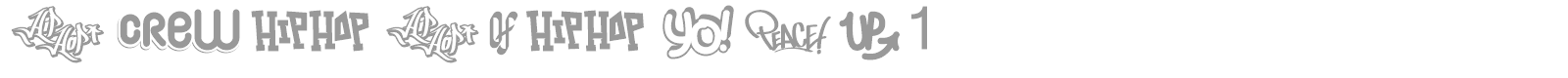 Hip Hop Lab 1 font preview